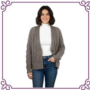 120% Cashmere Italy Oversized Cardigan Sweater One Button Front  Small